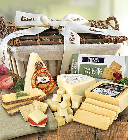 Country Handcrafted Cheese Gift Basket